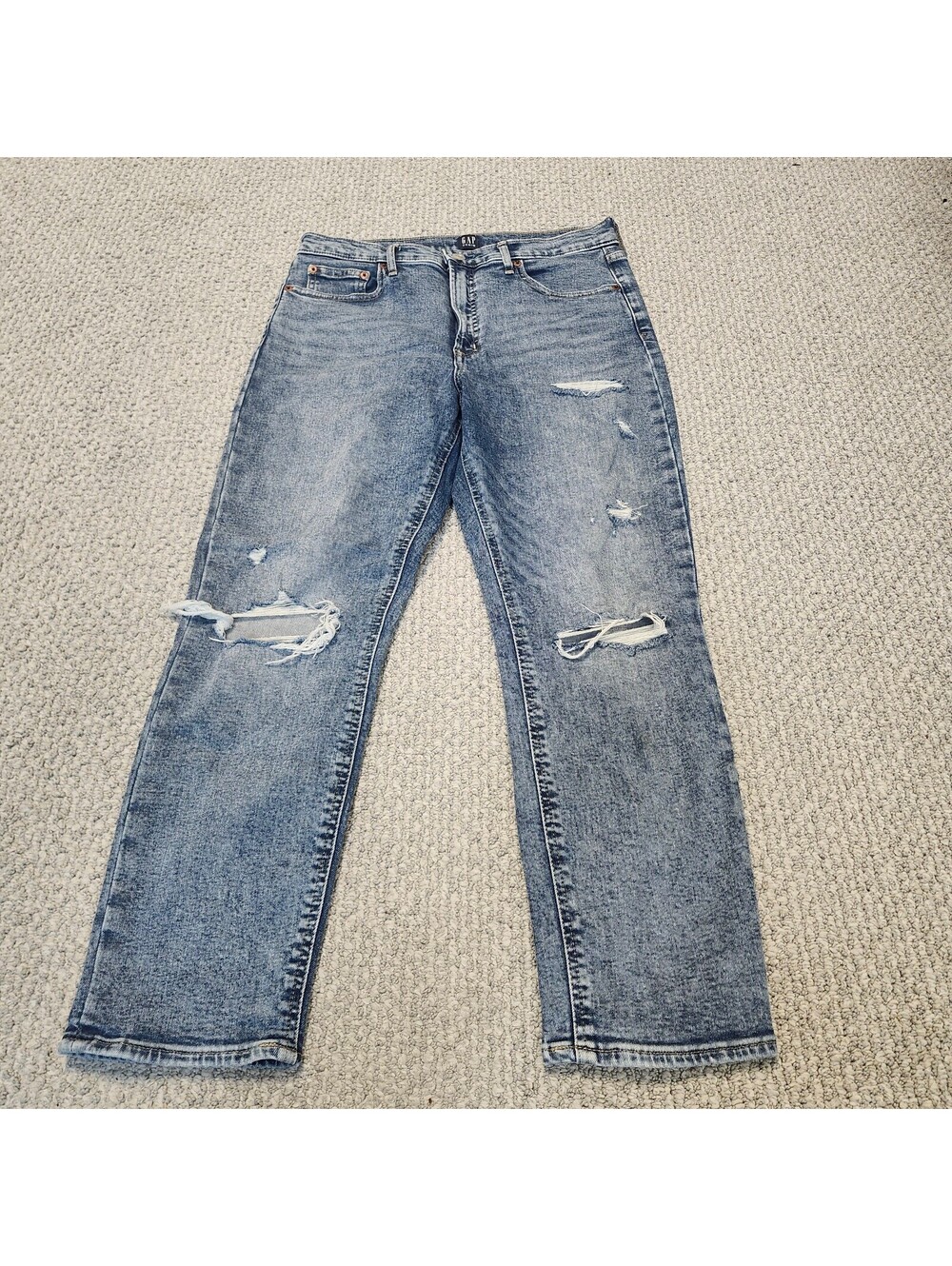 GAP Cigarette Fit Distressed Blue Jeans Size 10/30P